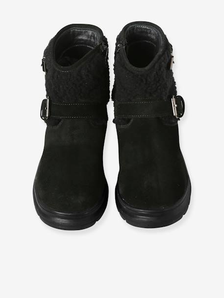 Boots with Straps for Girls black 