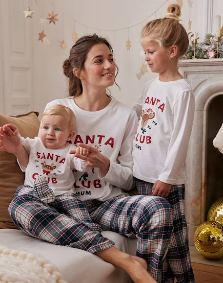 Christmas Special 'Santa Club' Family Capsule Collection Pyjamas for Women ecru 