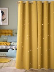 Bedding & Decor-Decoration-Curtains-Blackout Curtain with Eyelets & Perforated Motifs