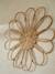 Pack of 5 Wall Flowers in Rattan beige 