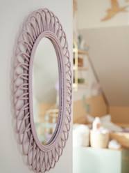 -Oval Rattan Mirror, Sweet Provence