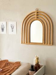 Bedding & Decor-Decoration-Wall Décor-Rainbow-Shaped Mirror in Rattan