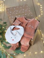 Christmas Special Reindeer Gift Box with Sleepsuit + Bib  for Babies