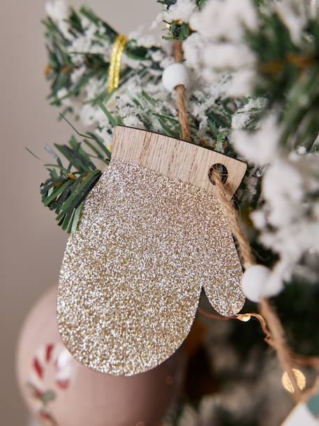 Two-Tone Christmas Garland in Wood wood 