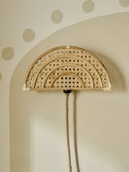 Bedding & Decor-Rainbow Wall Light in Rattan & Straw