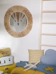 Bedding & Decor-Decoration-Mirrors-Lion Mirror in Rattan & Raffia