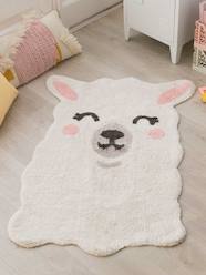 -Washable Cotton Rug, Smile Like a Llama by LORENA CANALS