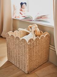 -Storage Basket in Braided Cord, Scallops