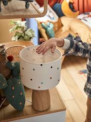 -Bedside Lamp with Embroidered Dots