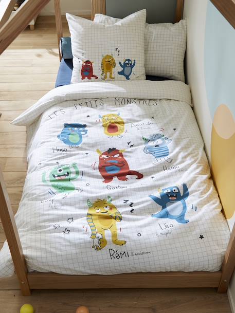 Duvet Cover & Pillowcase Set for Children, Monsters multicoloured 