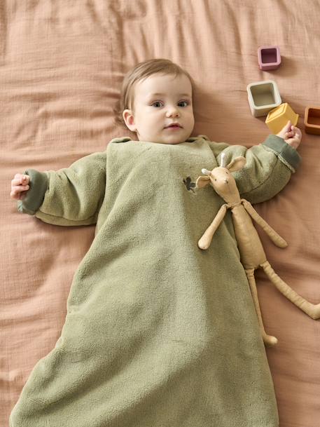 Baby Sleep Bag in Polar Fleece, Alaska Basics BLUE MEDIUM SOLID+Green+Grey+khaki+mustard+Pink 