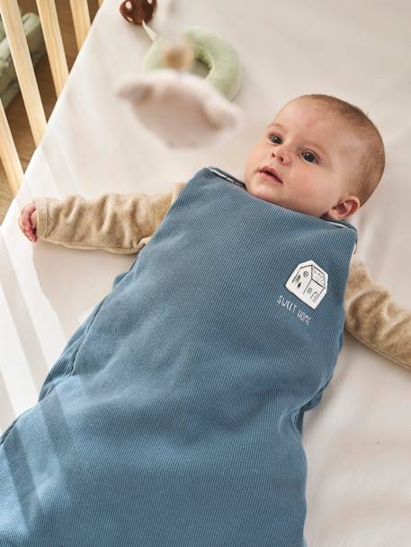 Baby Sleeping Bag with Removable Long Sleeves, Hygge grey blue 