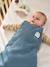 Baby Sleeping Bag with Removable Long Sleeves, Hygge grey blue 