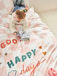 Bedding & Decor-Duvet Cover + Pillowcase Set for Children, with Recycled Cotton Content, Damier Good Vibes