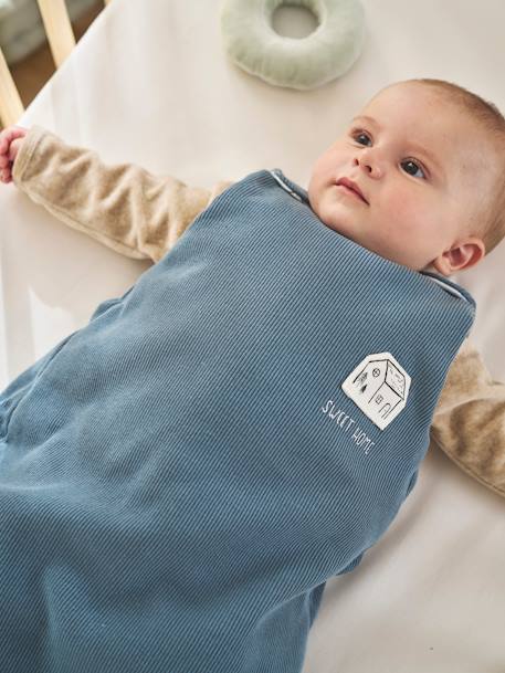 Baby Sleeping Bag with Removable Long Sleeves, Hygge grey blue 