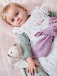 -Sleeveless Baby Sleep Bag in Cotton Gauze, Sweet Provence