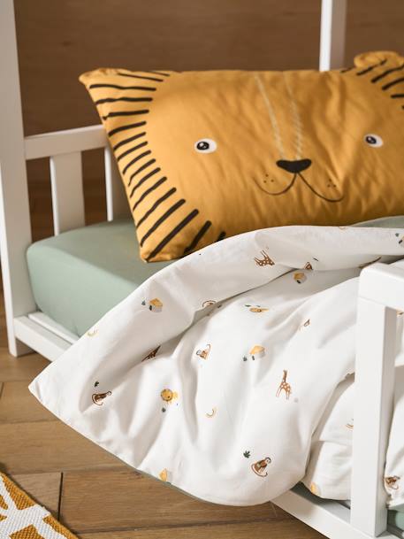 Duvet Cover for Babies, 'Mon petit lion' Theme White/Print 