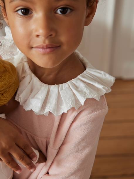 Christmas Velour Pyjamas for Girls rosy 