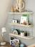 Metal & Wood 3-Level Shelving System Green+WHITE LIGHT SOLID 