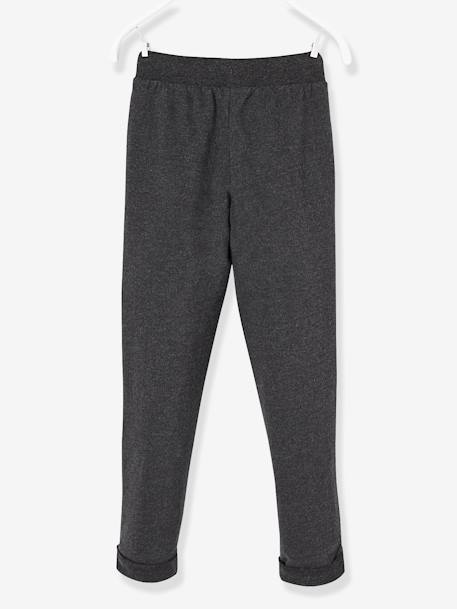 Boys' Fleece Trousers Black+sage green 