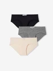 Maternity-Lingerie-Knickers & Shorties-Pack of 3 Shorties in Organic Cotton for Maternity, by ENVIE DE FRAISE