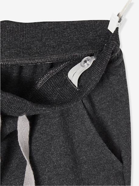 Boys' Fleece Trousers Black+sage green 