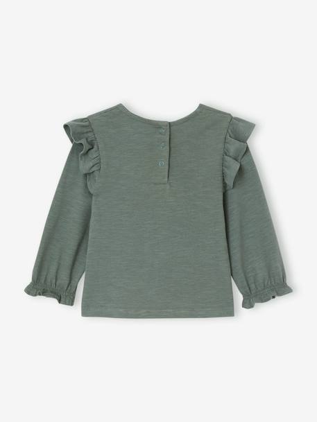 Top with Ruffles for Babies green 