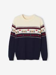 Maternity-Knitwear-Jacquard Knit Christmas Jumper for Adults, Family Capsule Collection