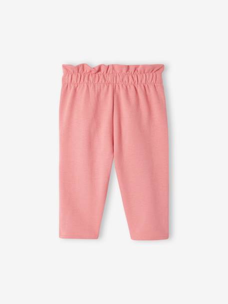 Fleece Trousers, Elasticated Waistband, for Babies Dark Blue+dusky pink+GREEN DARK SOLID 