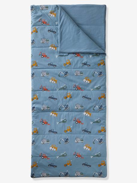 Sleeping Bag with Recycled Cotton multicoloured+printed blue 