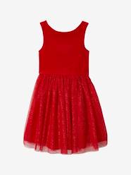 Christmas Special Dress in Velour & Sparkling Tulle for Girls