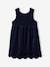 Velour Occasionwear Dress with Bow on the Back, for Girls 6399+Dark Red+green 