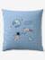 Duvet Cover + Pillowcase Set for Children, with Recycled Cotton Content, Planets printed blue 