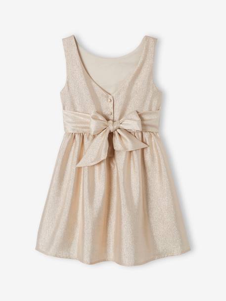 Shimmery Occasion Dress for Girls gold 