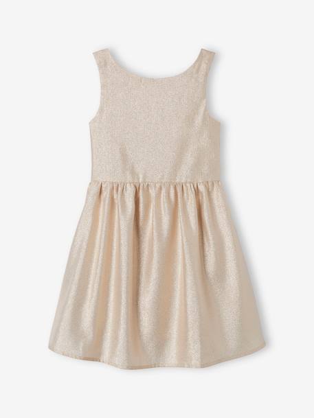 Shimmery Occasion Dress for Girls gold 