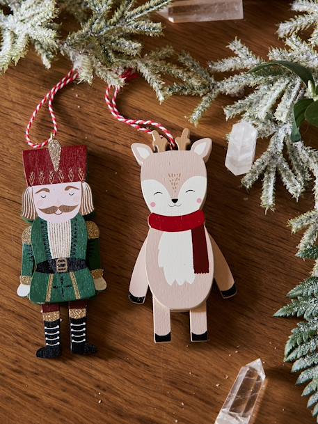 Pack of 2 Wooden Figures, Nutcracker green 