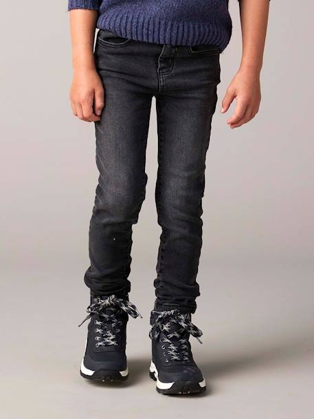 NARROW Hip, MorphologiK Slim Leg Waterless Jeans, for Boys Dark Blue+Dark Grey+Denim Blue+denim grey+double stone 