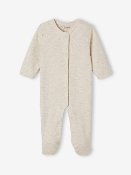 Pack of 2 hot air balloon sleepsuits marl beige 