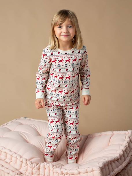 Christmas Pyjamas for Children in Organic Cotton red 