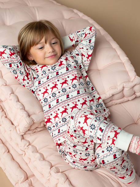 Christmas Pyjamas for Children in Organic Cotton red 