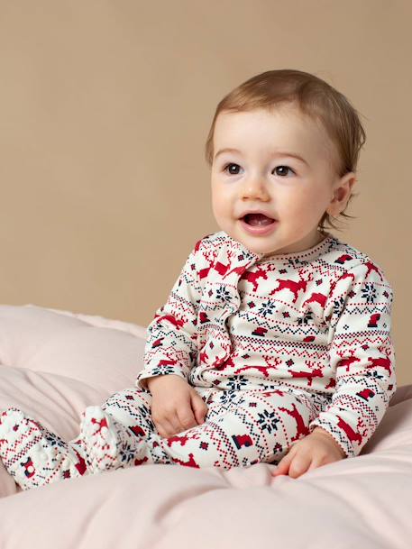 Christmas Special Sleepsuit for Babies, Family Capsule Collection by ENVIE DE FRAISE red 