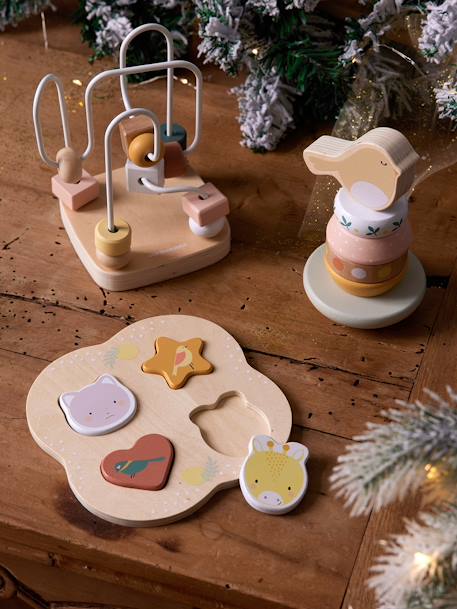 Early Learning Toy Set in FSC® Wood rose 