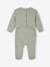 Pack of 3 Basics sleepsuits green+grey green+striped violet 