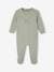 Pack of 3 Basics sleepsuits green+grey green+striped violet 