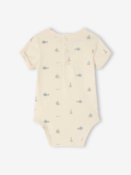 Pack of 2 baby bodysuits ecru 