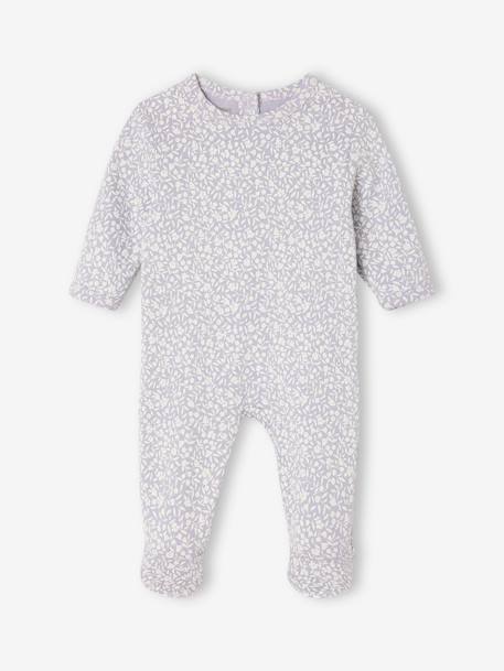 Pack of 3 Basics sleepsuits green+grey green+striped violet 