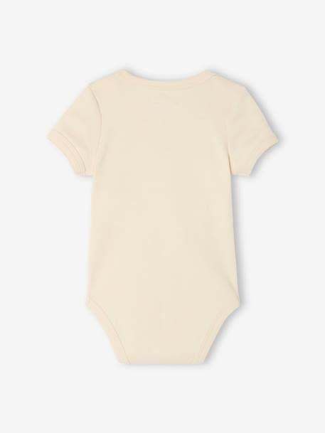 5-pack of short-sleeved baby bodysuits ecru 