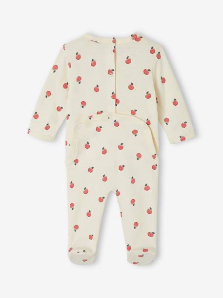 Pack of 2 apple sleepsuits sage green 