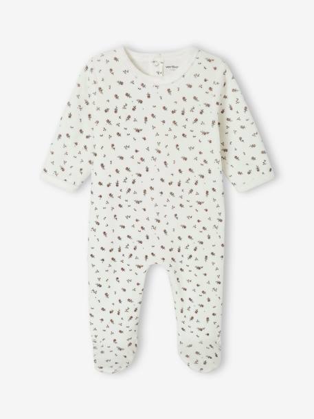 Pack of 2 velvet sleepsuits peach 