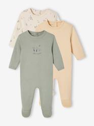 Baby-Pack of 3 Basics sleepsuits